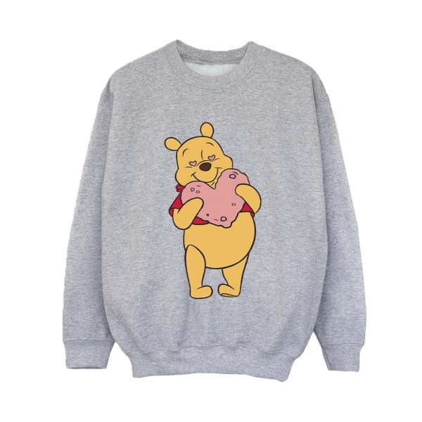 Disney Boys Winnie The Pooh Heart Eyes Sweatshirt 7-8 år Spo Sports Grey 7-8 Years