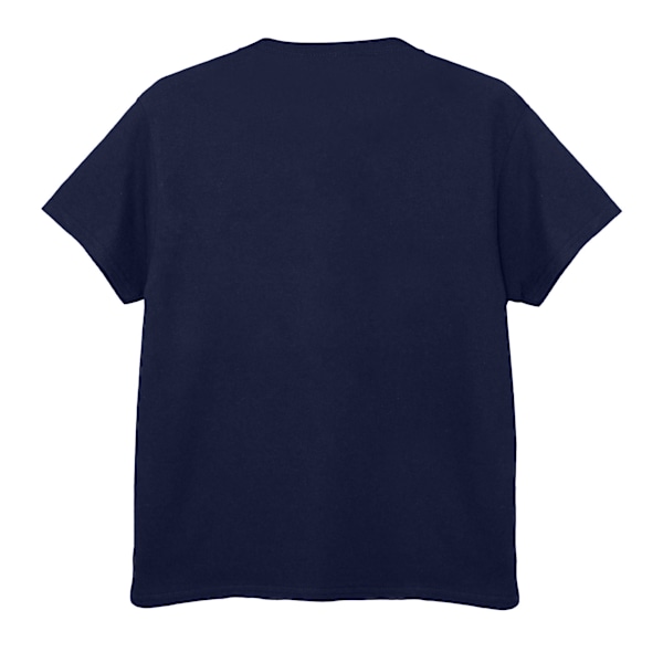 Harry Potter Pojkar Hogwarts Crest Bomull T-shirt 7-8 År Marinblå Navy Blue 7-8 Years