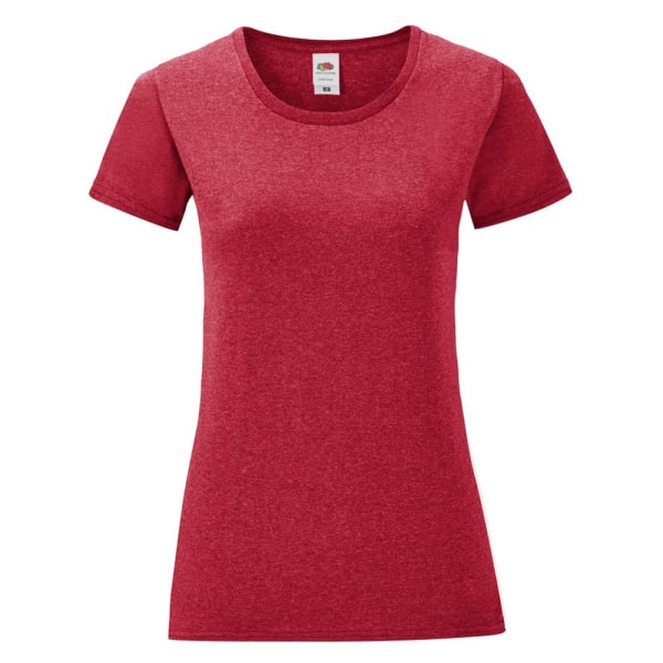 Fruit Of The Loom Ikonisk T-shirt dam/dam S Heather Red Heather Red S