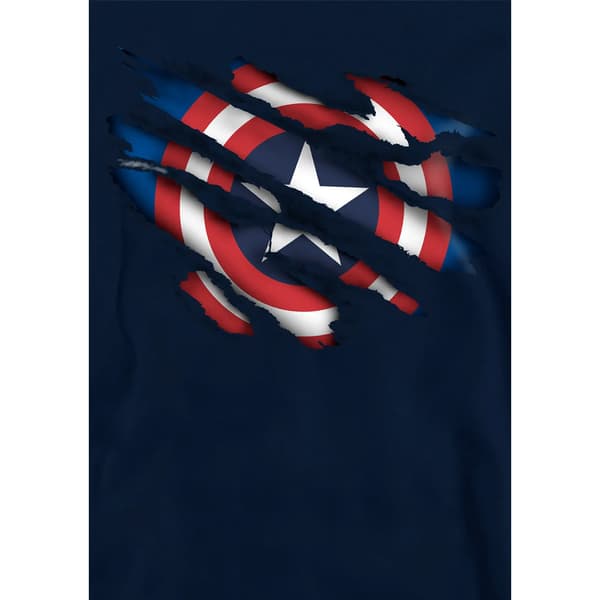 Captain America Barn/Barn Pull Over Hoodie 5-6 År Svart Black 5-6 Years