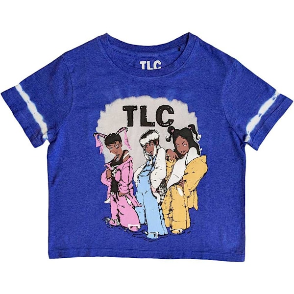 TLC Unisex Vuxen Cartoon Dip Dye Crop Top M Blå Blue M
