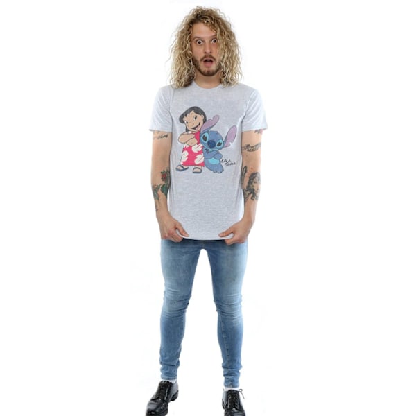 Lilo & Stitch Klassisk bomull T-shirt för män 3XL Sports Grey Sports Grey 3XL