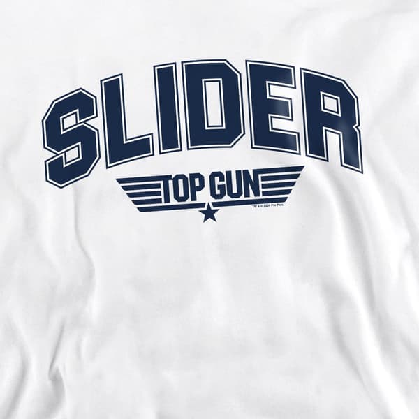 Top Gun Unisex Vuxen Slider Varsity Sweatshirt S Vit White S