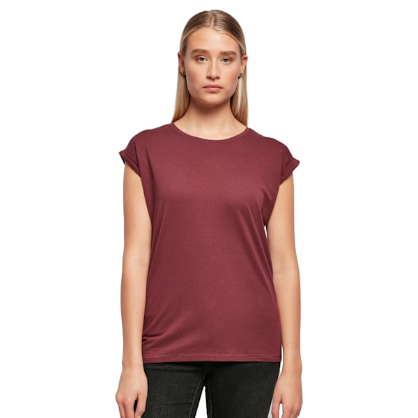 Bygg ditt varumärke Dam/Dam Extended Shoulder T-shirt XL Cherry Cherry XL