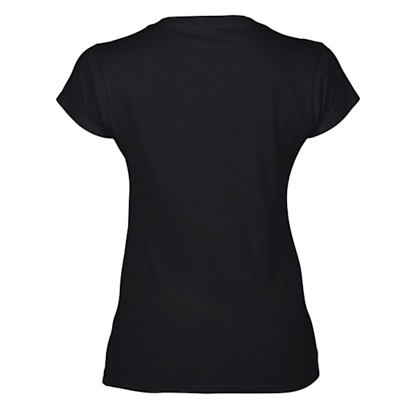 Gildan Dam/Dam Soft Style V-halsad T-shirt M Svart Black M