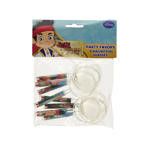 Jake och piraterna i landet Ingenstans förstoringsglas (8-pack) På Clear/Multicoloured One Size