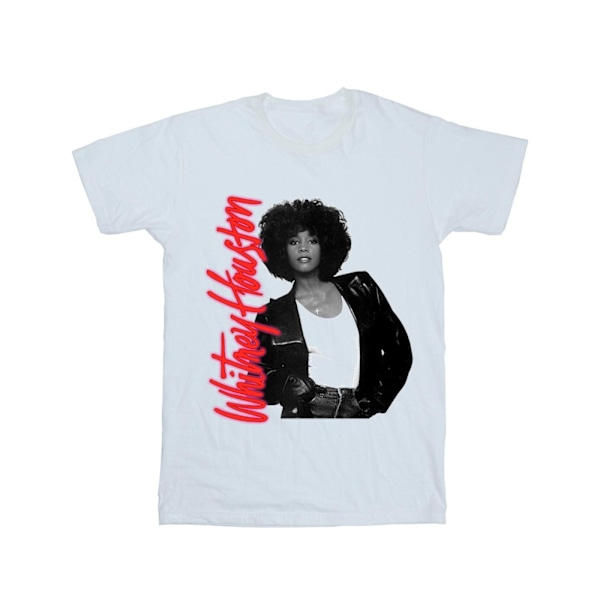 Whitney Houston Girls Whitney Pose Bomull T-shirt 3-4 år Vit White 3-4 Years