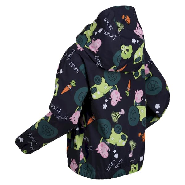 Regatta Barn/Barn Greta Gris Traktor Vattentät Jacka 24-3 Navy 24-36 Months