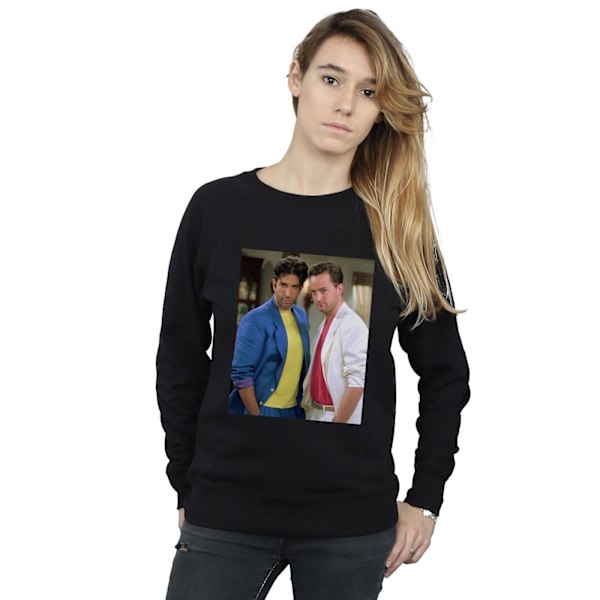 Friends Dam/Damer 80-tal Ross Och Chandler Sweatshirt XL Svart Black XL