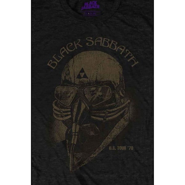 Black Sabbath Unisex Adult US Tour 1978 T-Shirt S Svart Black S