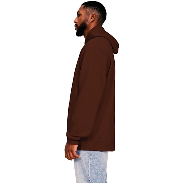 Casual Classics Herr Ringspun Bomull Hög Överdimensionerad Hoodie M Ch Chocolate M