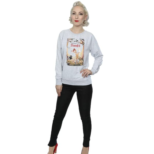 Bambi Dam/Dam Poster Tröja S Heather Grey Heather Grey S