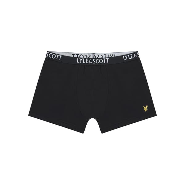 Lyle & Scott Pojkars Logotypkalsonger (3-pack) 6-8 år Svart/Blå/ Black/Blue/Red 6-8 Years