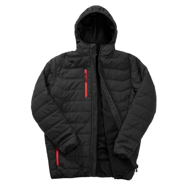 Result Genuine Recycled Mens Compass Padded Jacket M Svart/Röd Black/Red M