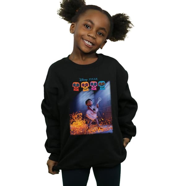 Disney Flickor Coco Miguel Spelar Gitarr Tröja 12-13 År Black 12-13 Years