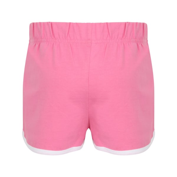 Skinni Minni barn/barn retro shorts 7-8 år ljusrosa/ Bright Pink/White 7-8 Years
