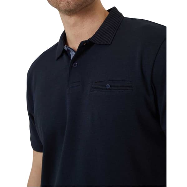 Threadbare Herr Regular Rolled Kortärmad Pikétröja S Marinblå Navy S