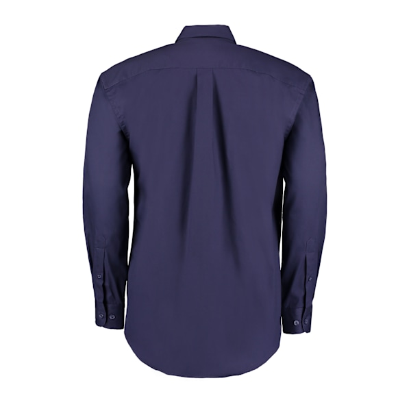 Kustom Kit Herr Oxford Klassisk Långärmad Skjorta 18,5 tum Midnatt Midnight Navy 18.5in