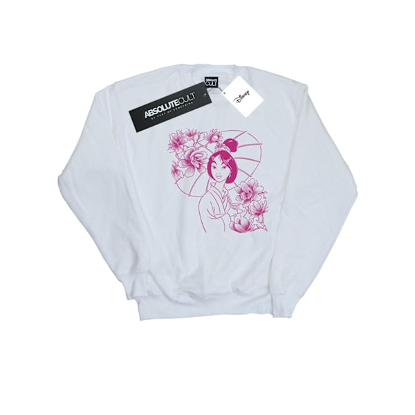 Disney Dam/Kvinnor Mulan Mono Magnolia Sweatshirt M Vit White M