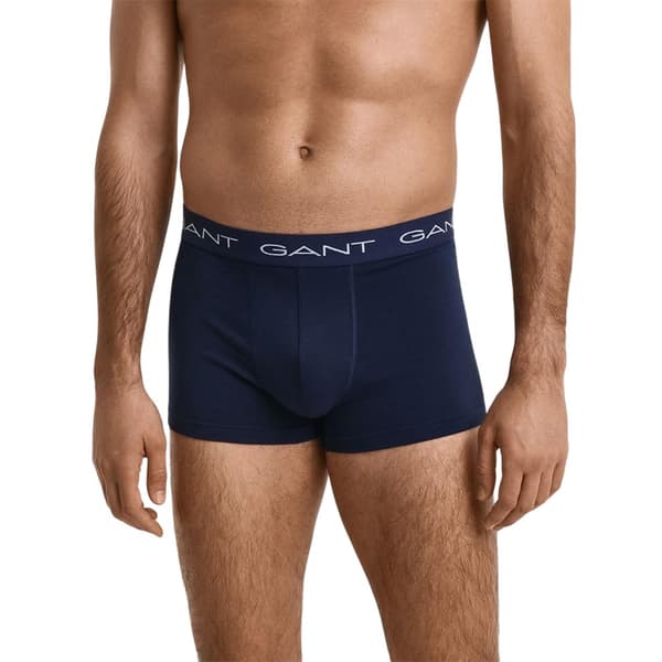 Gant Herr Logo Bomullsblandning Boxer Briefs (3-pack) S Blå Blue S