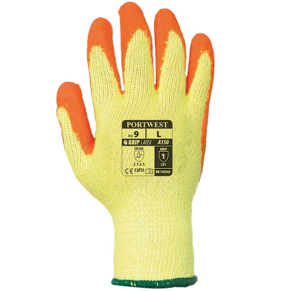 Portwest Unisex Adult Fortis Grip Gloves M Orange Orange M
