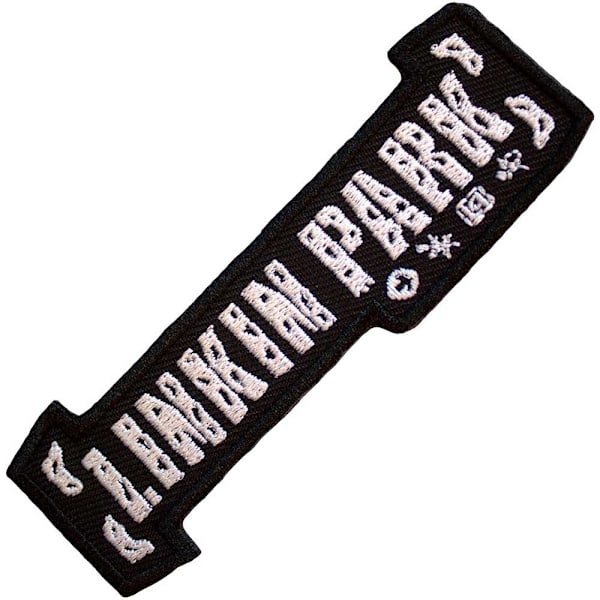 Linkin Park Vävd Bracket-Logotyp Strykjärnslapp En Storlek Svart/Vit Black/White One Size