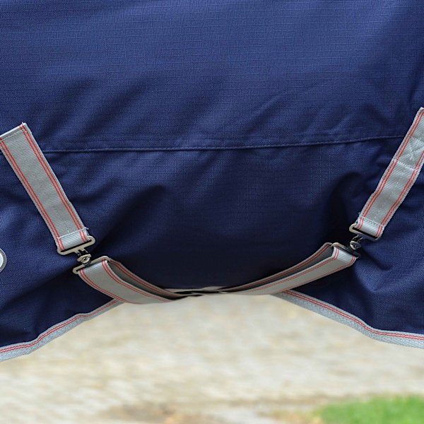 Weatherbeeta Comfitec Essential Plus Avtagbar Hals Lite 50g H Navy/Silver/Red 5´ 3