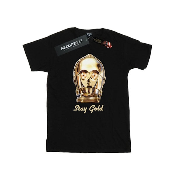 Star Wars Boys The Rise Of Skywalker C-3PO Stay Gold T-Shirt 3- Black 3-4 Years