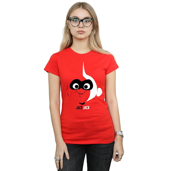 Disney Womens/Ladies Incredibles 2 Incredible Baby Bomull T-shirt Red L