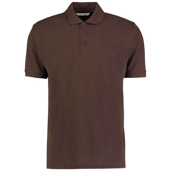 Kustom Kit Klassisk Pikétröja för Herr 3XL Choklad Chocolate 3XL