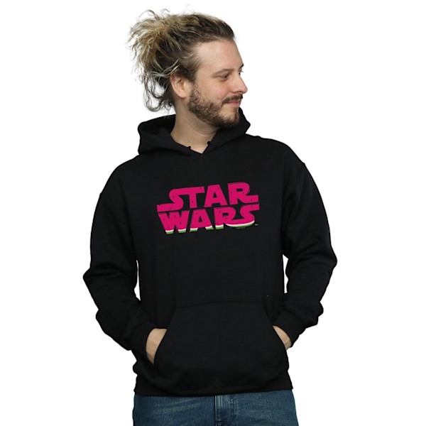 Star Wars Herr Watermelon Logo Hoodie S Svart Black S