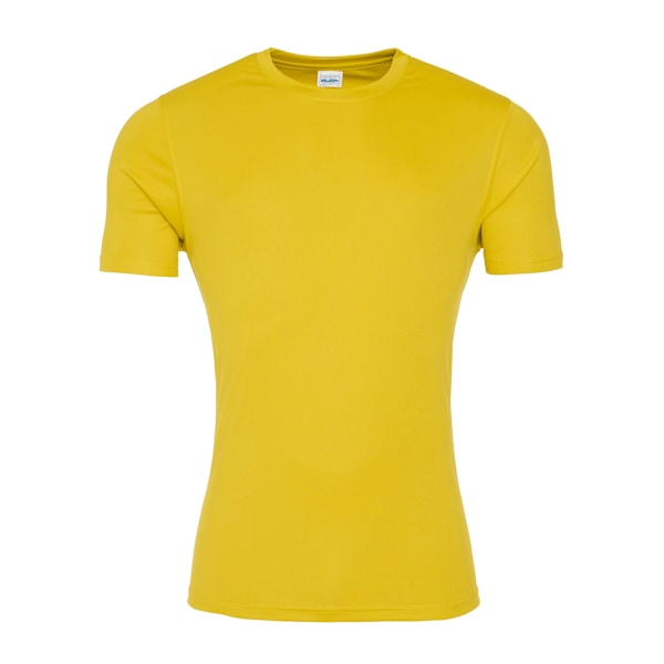 AWDis Just Cool Herr T-shirt med kort ärm, slät, XS, solgul Sun Yellow XS