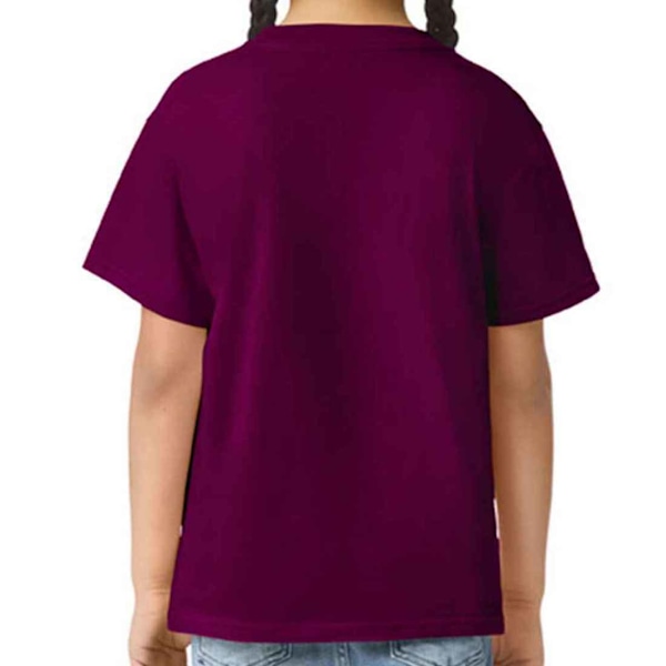 Gildan Softstyle T-shirt för barn 12-13 år, mörkröd Maroon 12-13 Years