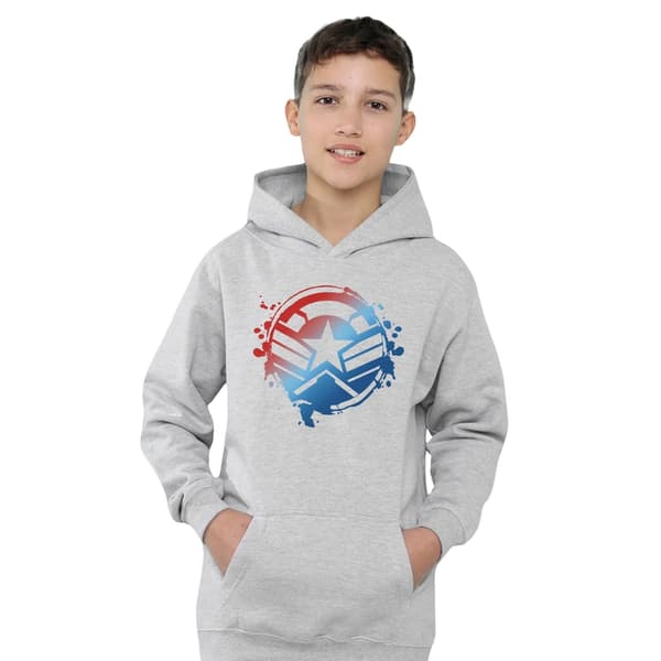 Captain America Barn/Ungdom Gradient Shield Heather Tröja Athletic Heather 7-8 Years