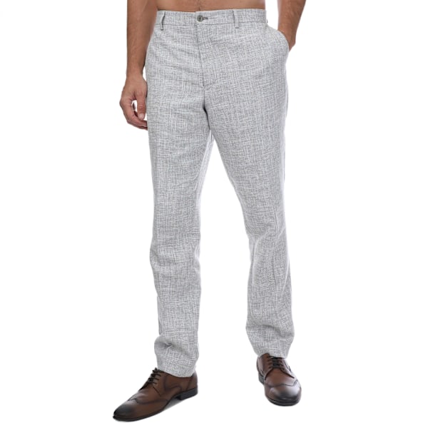 Guide London Herr Triple Färgad Garn Texturerad Vävd Slim Suit T Blue 40R