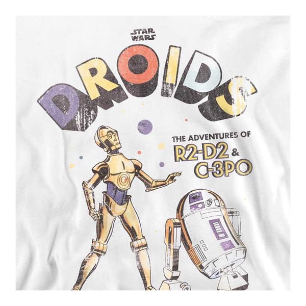 Star Wars Unisex Vuxen Droids Retro Tröja XL Vit White XL