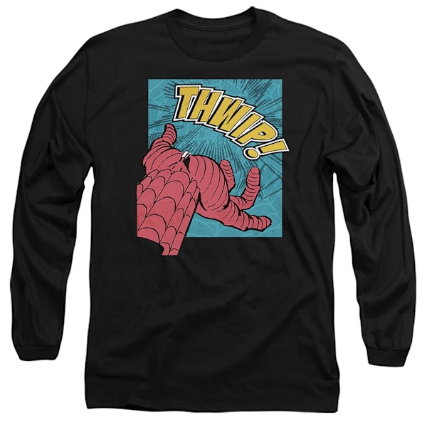 Spider-Man Unisex Vuxen Thwip T-Shirt S Svart Black S