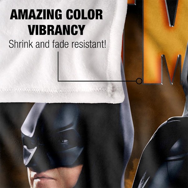 The Flash Pose Batman Filt En Storlek Flerfärgad Multicoloured One Size