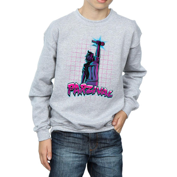 Ready Player One Boys Parzival Key Sweatshirt 9-11 år Sport Sports Grey 9-11 Years