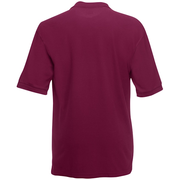 Fruit Of The Loom Premium Herr Kortärmad Poloskjorta XL Burgu Burgundy XL