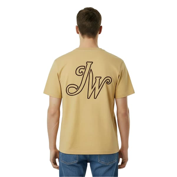 Jack Wills Herr Script T-shirt XL Dämpad Gul Muted Yellow XL