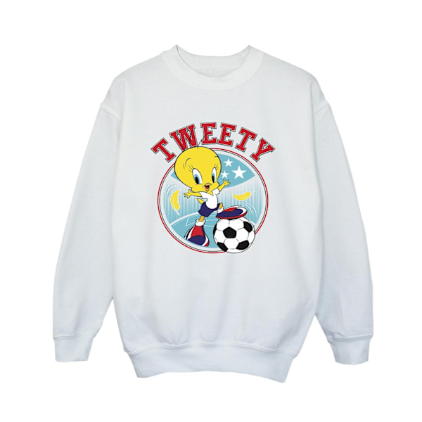 Looney Tunes Pojkar Tweety Fotboll Cirkel Sweatshirt 3-4 År W White 3-4 Years