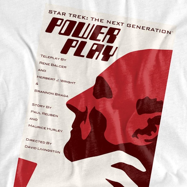 Star Trek Unisex Vuxen The Next Generation Säsong 5 Avsnitt 15 White XL
