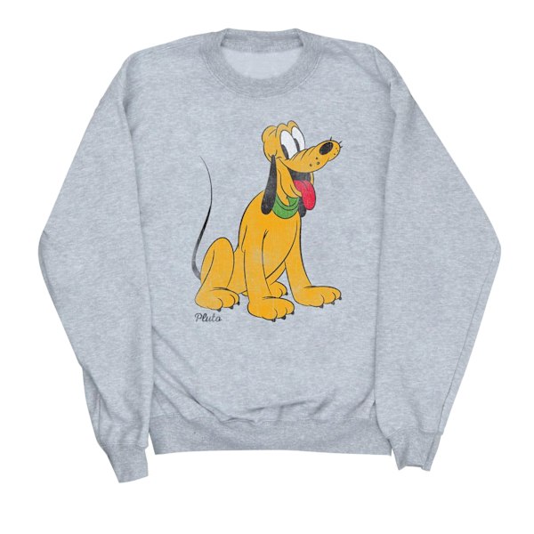 Disney Womens/Ladies Classic Pluto Sweatshirt M Heather Grey Heather Grey M