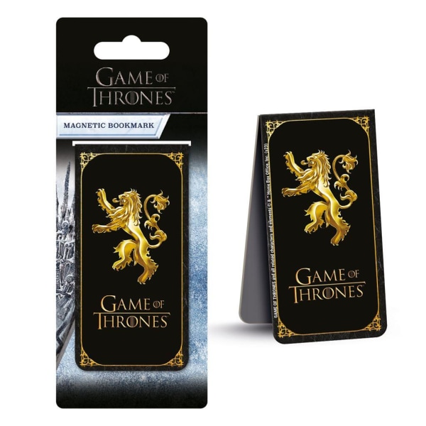 Game Of Thrones Lannister Insignia Magnetiskt bokmärke 15,5 tum x 6 Black/Gold 15.5in x 6in x 0.2in