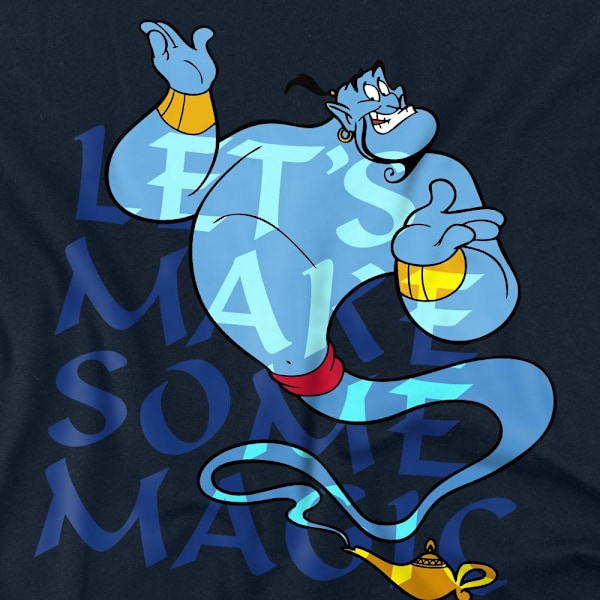 Aladdin Unisex Vuxen Låt Oss Skapa Lite Magi Ande T-Shirt XXL Na Navy XXL