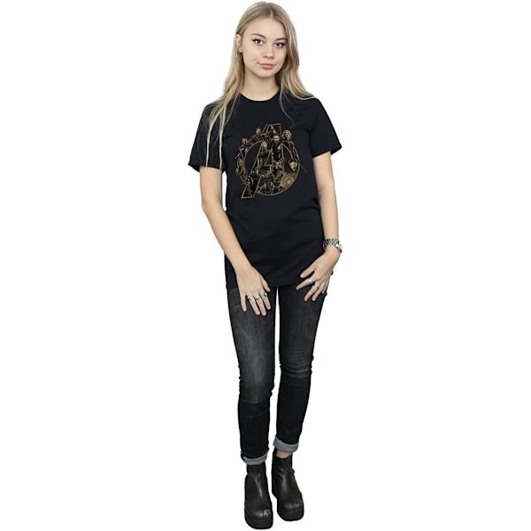 Avengers Infinity War Dam T-shirt i bomull för kvinnor/damer Black L