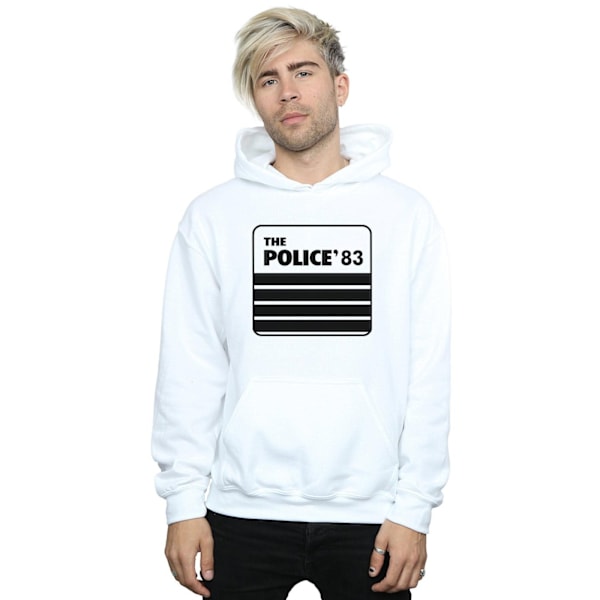The Police Mens 83 Tour Hoodie 3XL Vit White 3XL