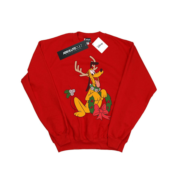 Disney Boys Pluto Jul Ren Sweatshirt 7-8 År Röd Red 7-8 Years