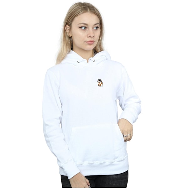 Star Wars Dam/Damer The Force Awakens BB-8 Brösttryck Huva White XXL